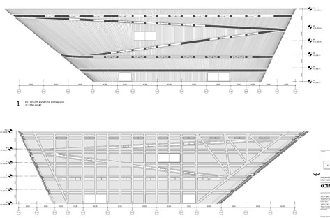 Mecanoo in Longgang, concrete and aluminum cantilevered facade
