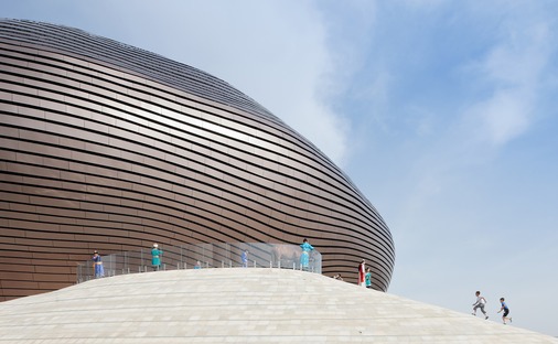 A double-shell steel structure for the Ordos Museum by MAD
