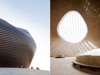 A double-shell steel structure for the Ordos Museum by MAD
