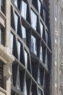 OMA’s black concrete and glass building in Manhattan 

