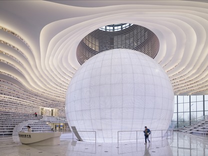 A polycarbonate sphere for MVRDV’s Binhai Library
