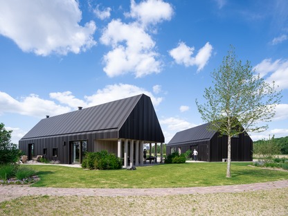 Mecanoo builds a Dutch farmstead out of timber and aluminium
