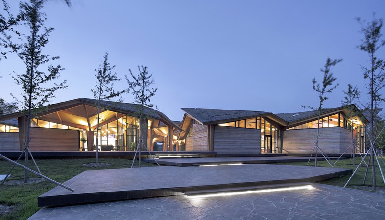 TAO’s Forest Building of glulam, rammed earth and concrete
