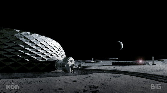 3d printable buildings for living on the moon by BIG, ICON and SEArch+
