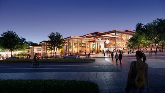BIG’s glass and timber Student Centre for Johns Hopkins University 
