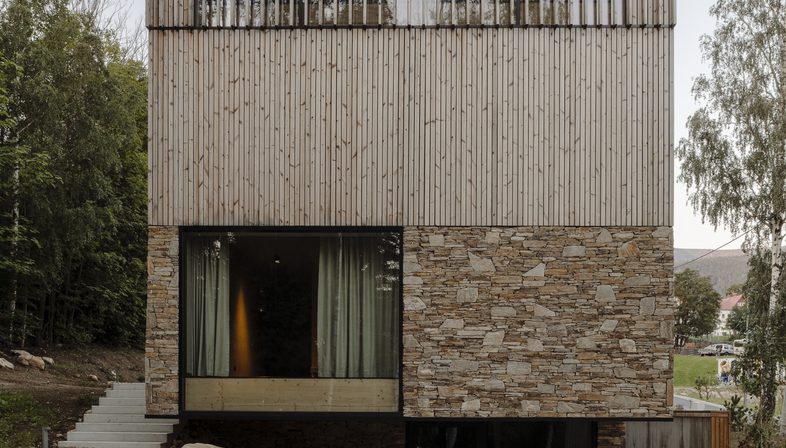 Studio de.materia’s apartments of wood and stone
